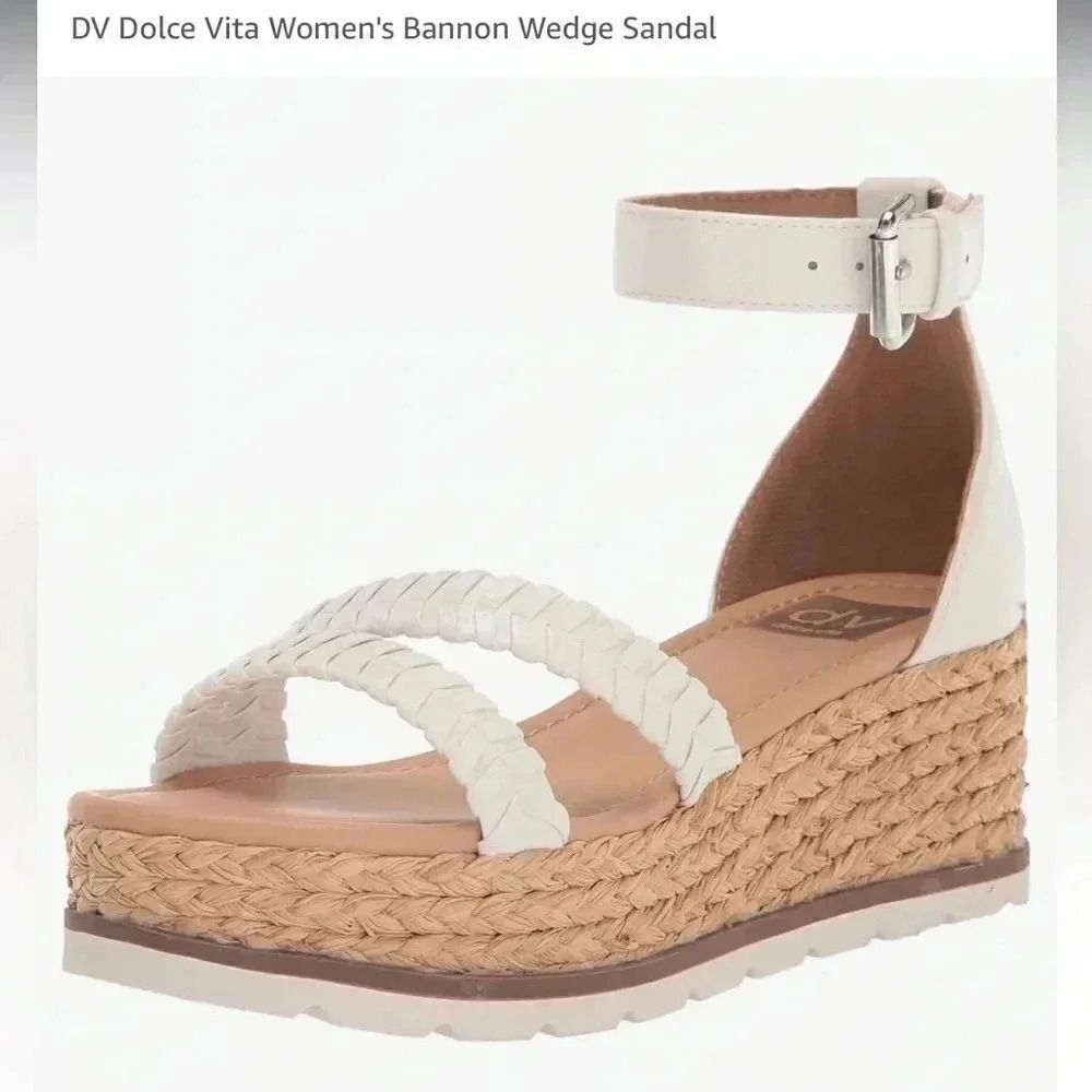 Dolce Vita Women’s Bannon Sandal | Wedge | Size 8.5 M | White